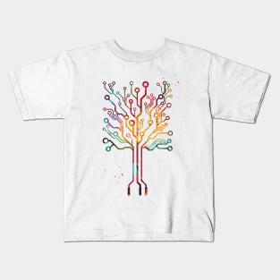 Circuit board tree Kids T-Shirt